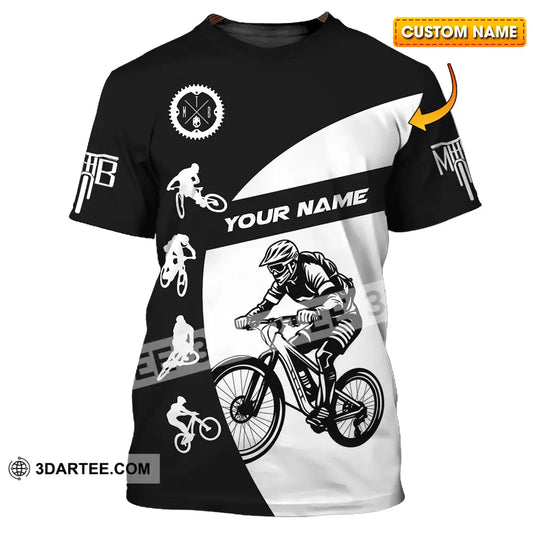 Unisex Shirt - Custom Text Mountain Bike Sport T-Shirt