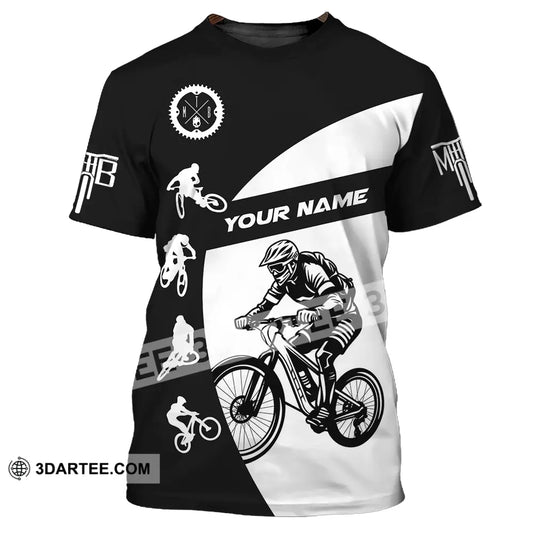 Unisex Shirt - Custom Text Mountain Bike Sport T-Shirt / S T-Shirt