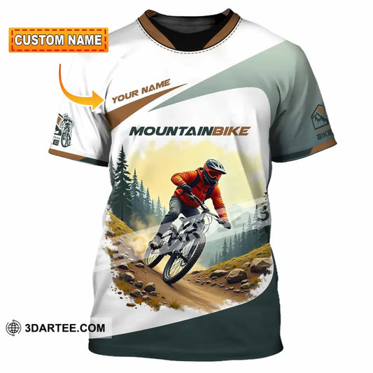 Unisex Shirt - Custom Text Shirt Mountain Bike Shirt T-shirt