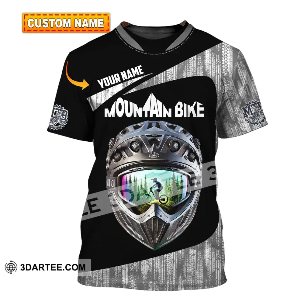 Unisex Shirt - Custom Text Mountain Bike T-Shirt