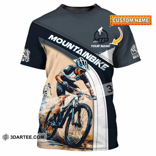Unisex Shirt - Custom Text Shirt Mountain Bike Shirt T-shirt