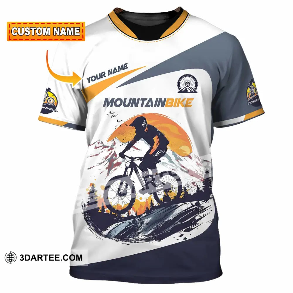 Unisex Shirt - Custom Text Shirt Mountain Bike Shirt T-shirt