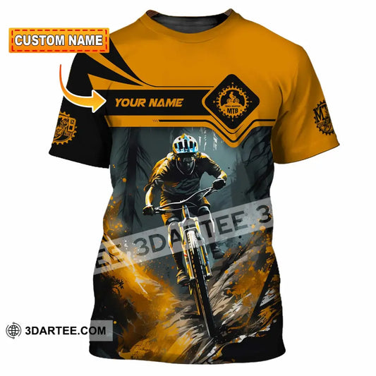 Unisex Shirt - Custom Text Shirt Mountain Bike Shirt T-shirt