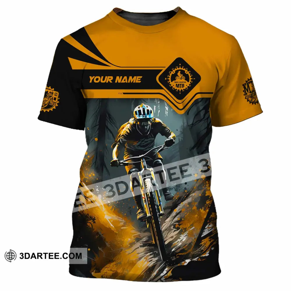Unisex Shirt - Custom Text Shirt Mountain Bike Shirt T-Shirt / S T-shirt