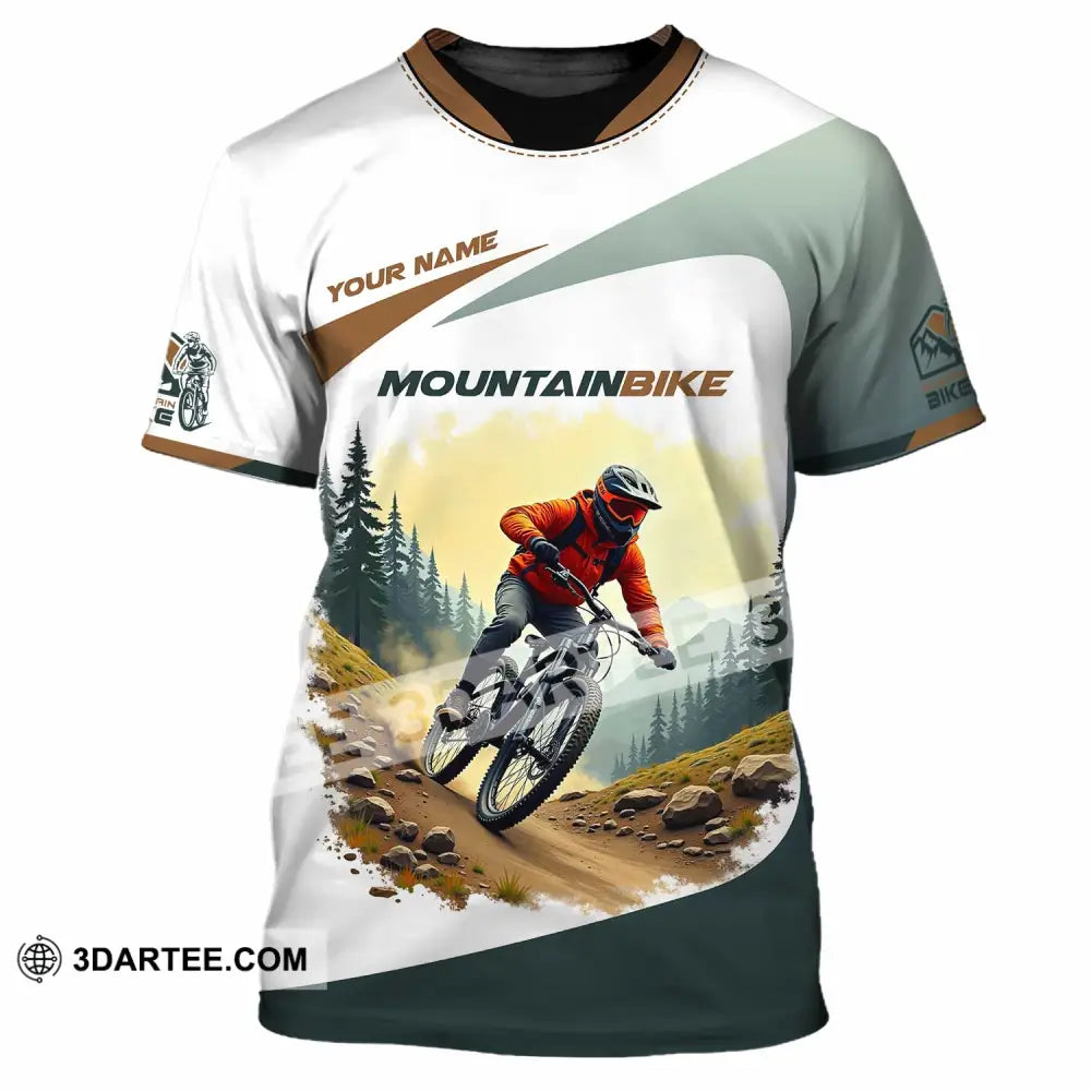 Unisex Shirt - Custom Text Shirt Mountain Bike Shirt T-Shirt / S T-shirt