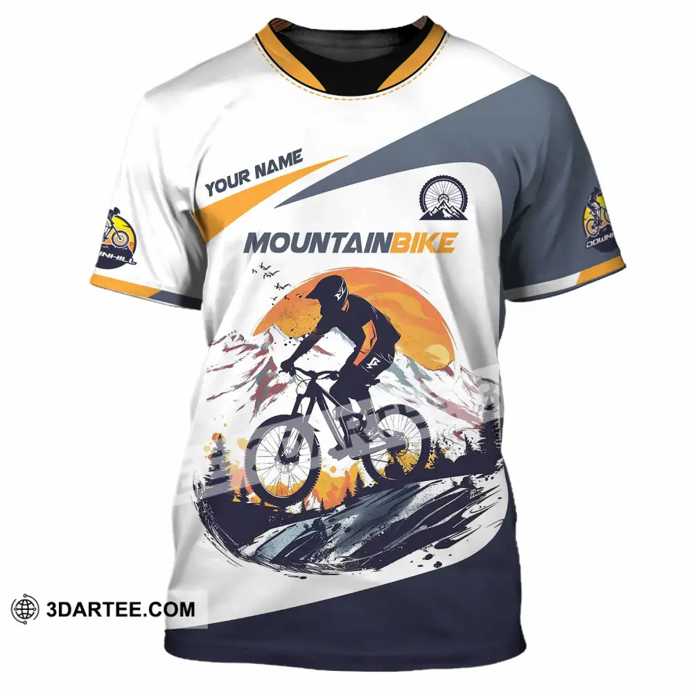 Unisex Shirt - Custom Text Shirt Mountain Bike Shirt T-Shirt / S T-shirt