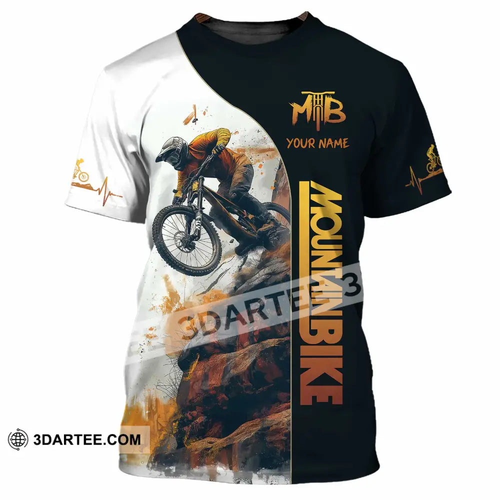 Unisex Shirt - Custom Text Mountain Bike T-Shirt / S T-Shirt