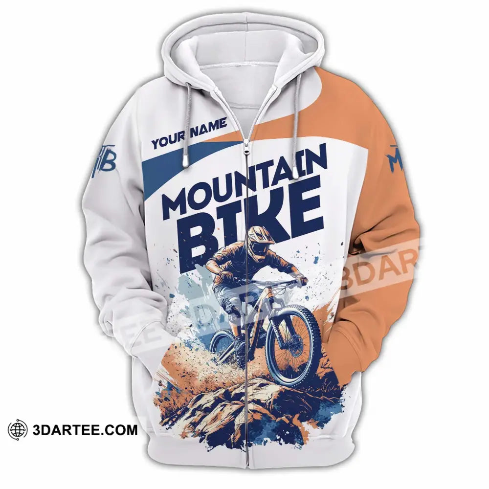 Unisex Shirt - Custom Text Shirt Mountain Shirt Zipper Hoodie / S T-shirt