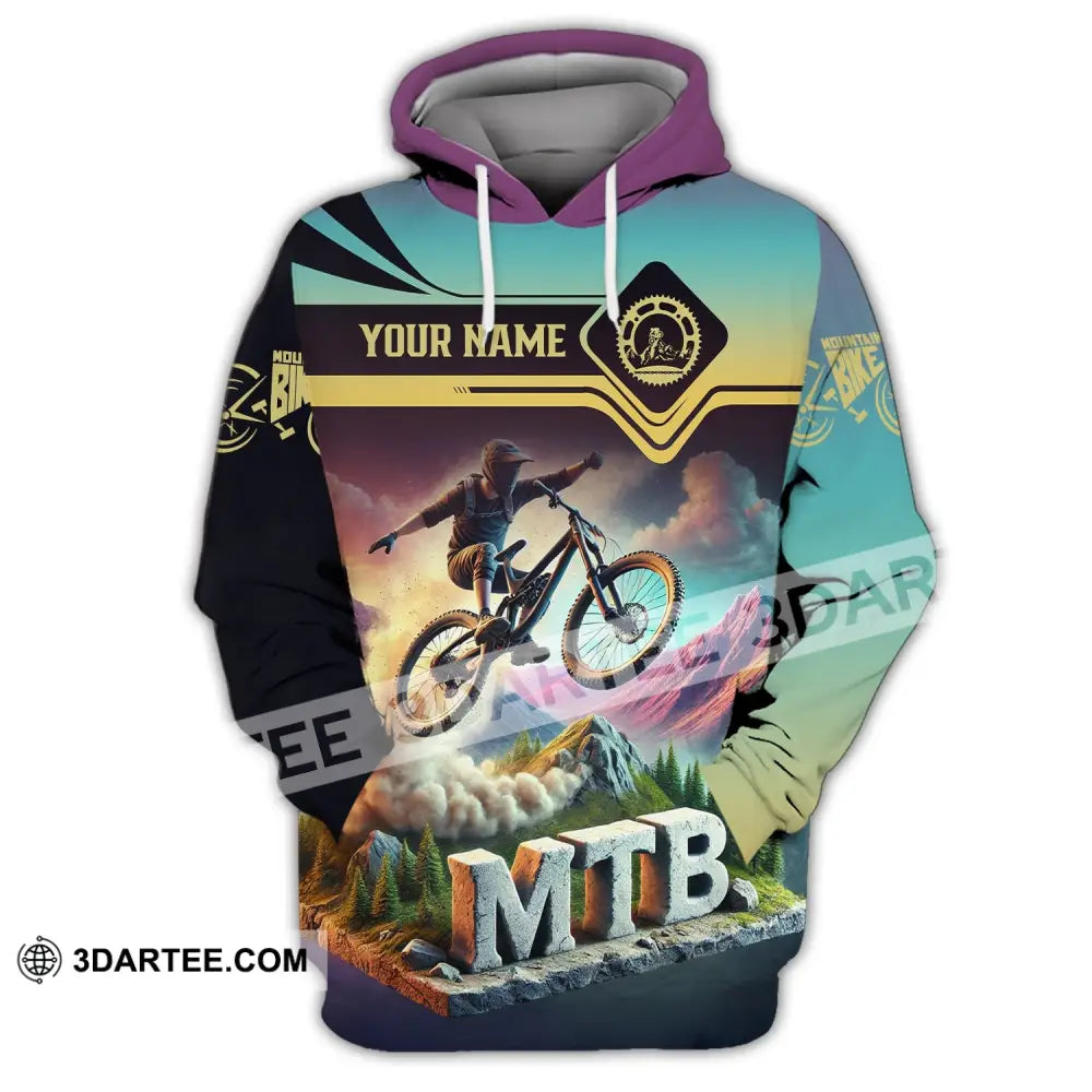 Unisex Shirt - Custom Text Mtb Hoodie / S T-Shirt