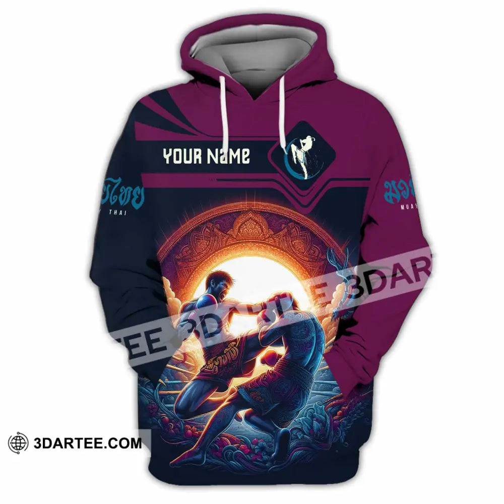 Unisex Shirt - Custom Text Shirt Muay Thai Shirt Hoodie / S T-shirt