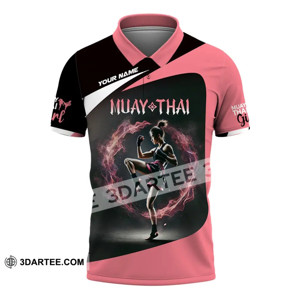 Unisex Shirt - Custom Text Muay Thai Polo / S T-Shirt