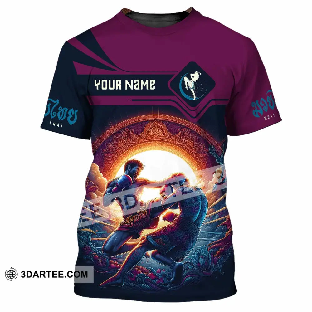 Unisex Shirt - Custom Text Shirt Muay Thai Shirt T-Shirt / S T-shirt