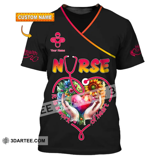 Unisex Shirt - Custom Text Nurse T-Shirt