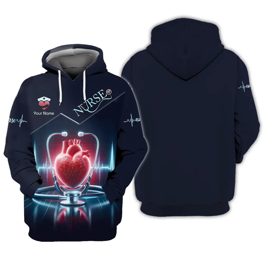 Unisex Shirt - Custom Text Nursing Shirt Nurse Life Hoodie / S T-shirt