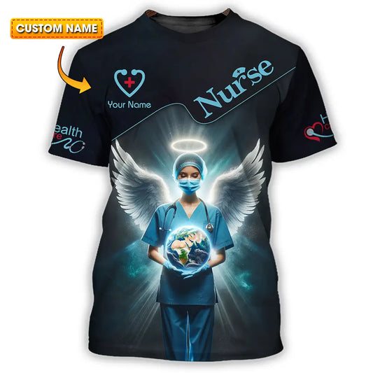 Unisex Shirt - Custom Text Nursing Shirt Nurse Life T-shirt