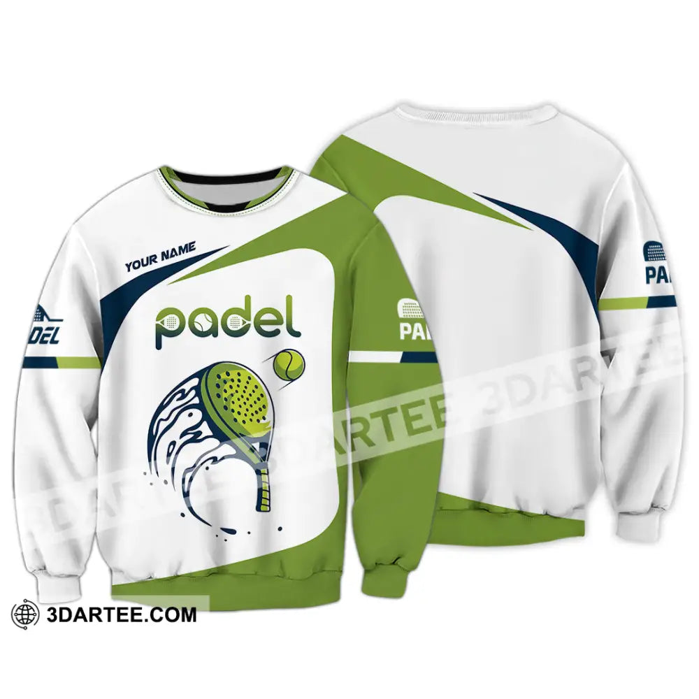 Unisex Shirt - Custom Text Shirt Padel Shirt Long Sleeve / S T-shirt