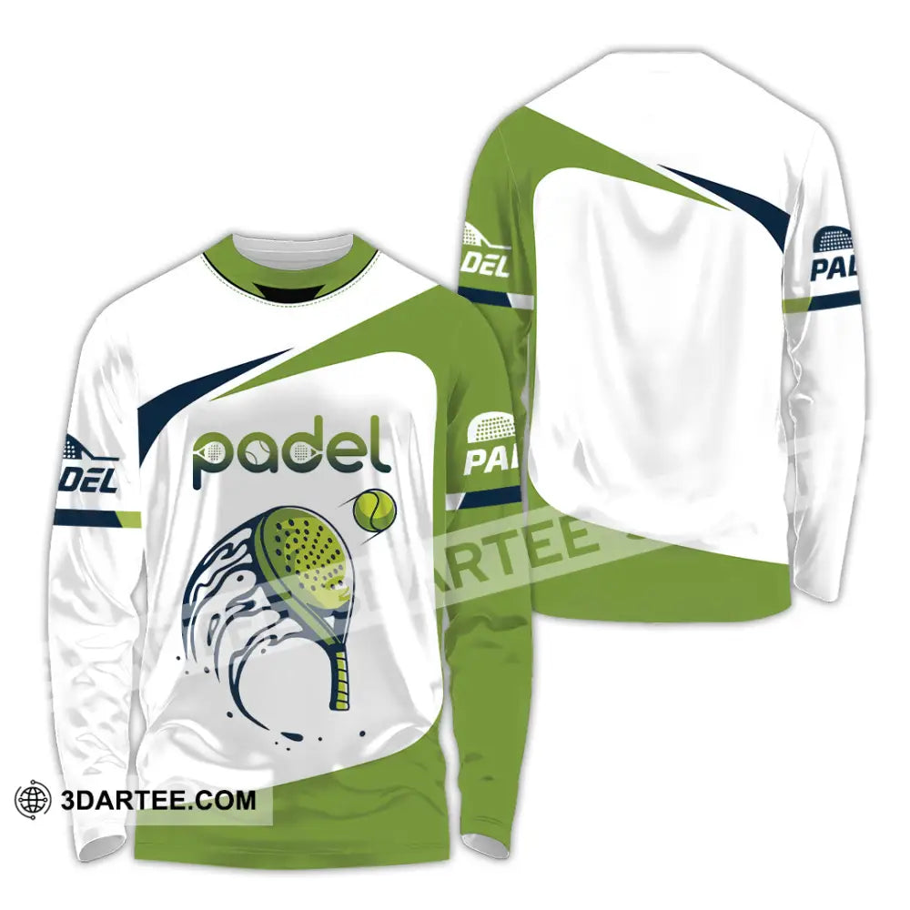 Unisex Shirt - Custom Text Shirt Padel Shirt Long Sleeve Shirt / S T-shirt