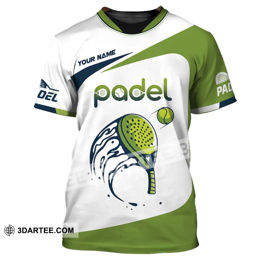 Unisex Shirt - Custom Text Shirt Padel Shirt T-Shirt / S T-shirt