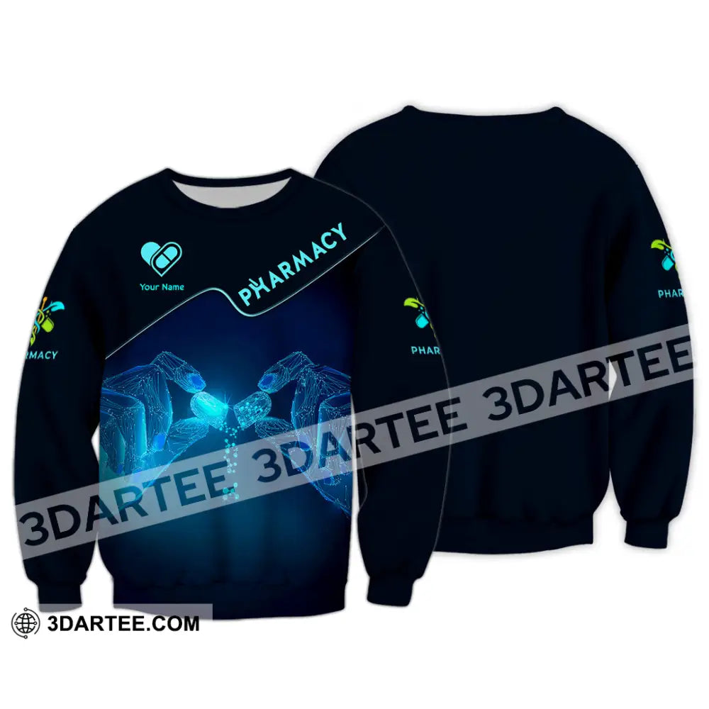 Unisex Shirt - Custom Text Shirt Pharmacy Long Sleeve / S T-shirt