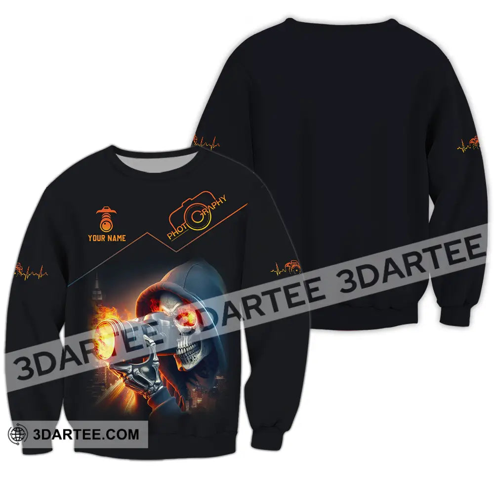 Unisex Shirt - Custom Text Shirt Photography Shirt Long Sleeve / S T-shirt
