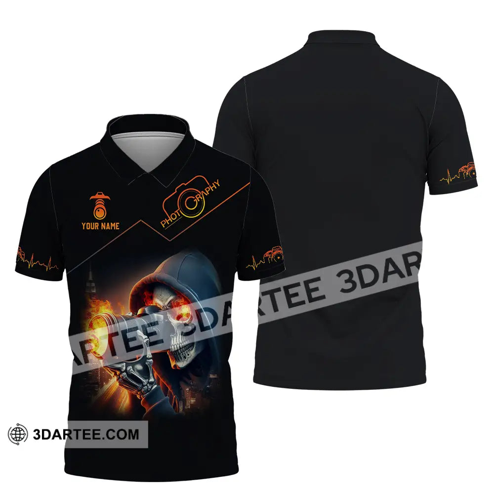 Unisex Shirt - Custom Text Shirt Photography Shirt Polo Shirt / S T-shirt