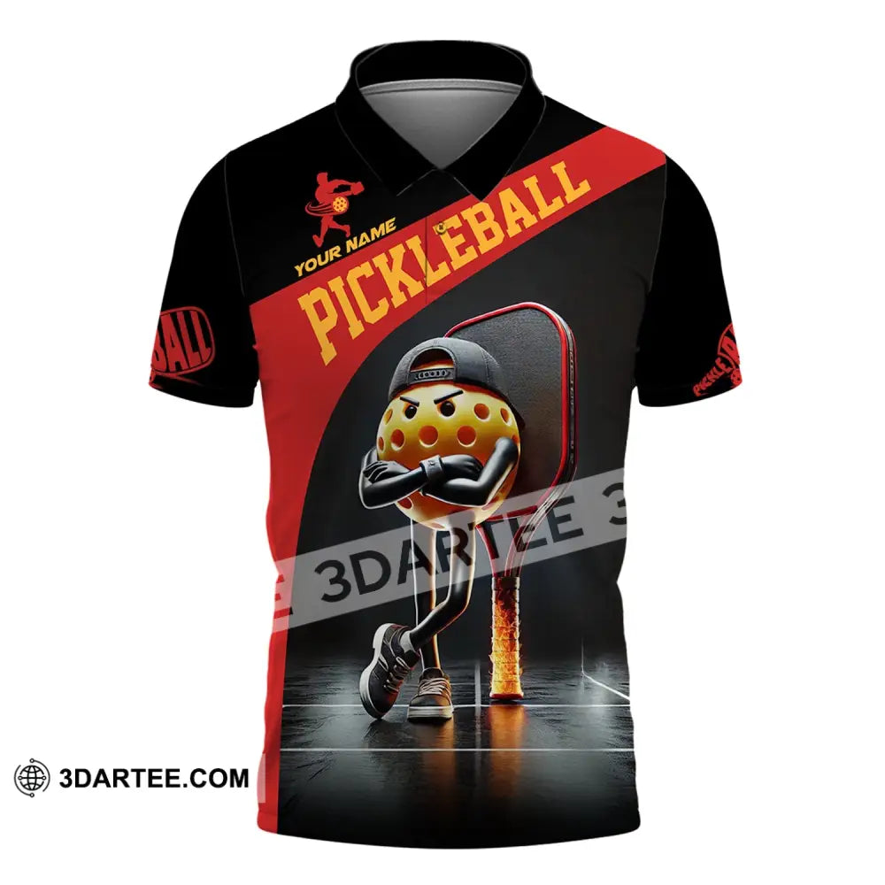 Unisex Shirt - Custom Text Pickleball Polo / S T-Shirt