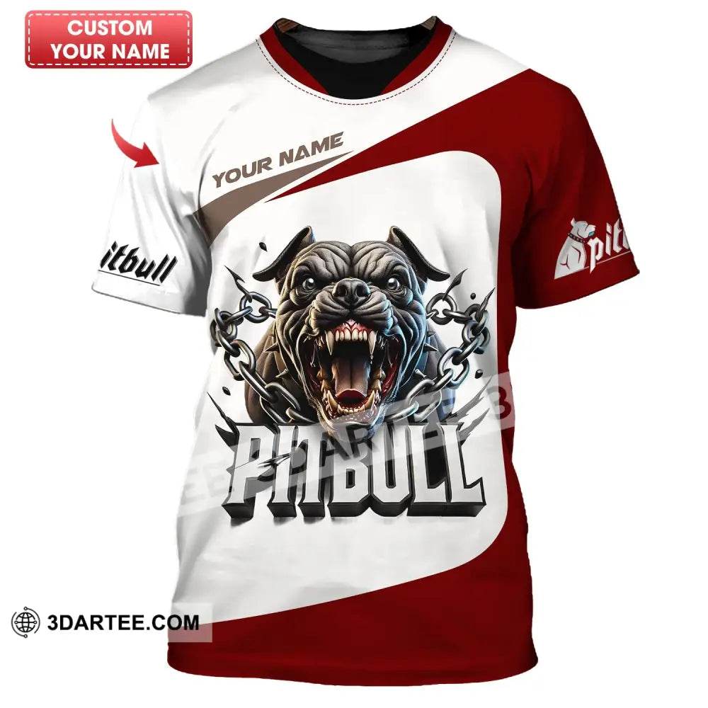 Unisex Shirt - Custom Text Pitbull T-Shirt