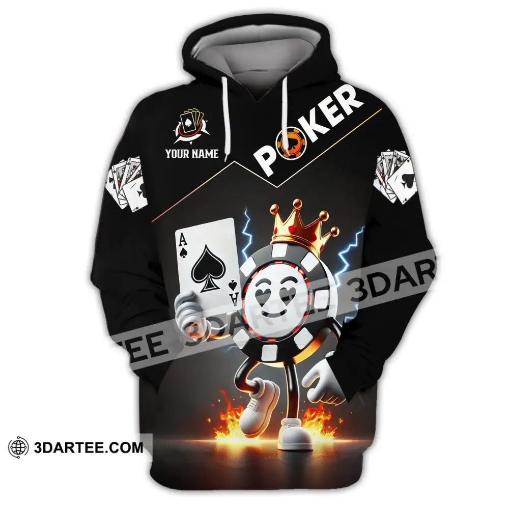 Unisex Shirt - Custom Text Poker Hoodie / S T-Shirt