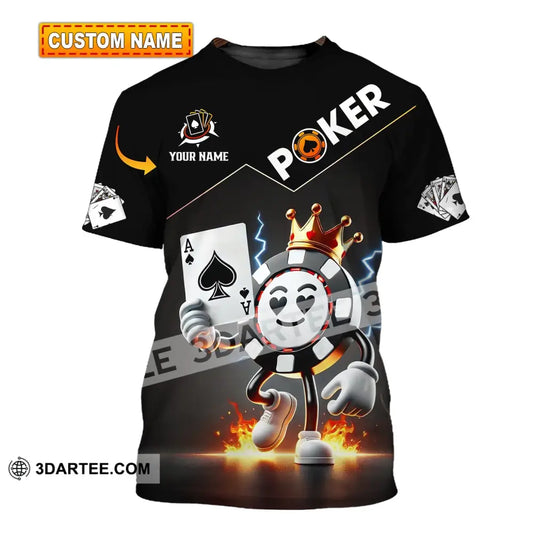 Unisex Shirt - Custom Text Poker T-Shirt