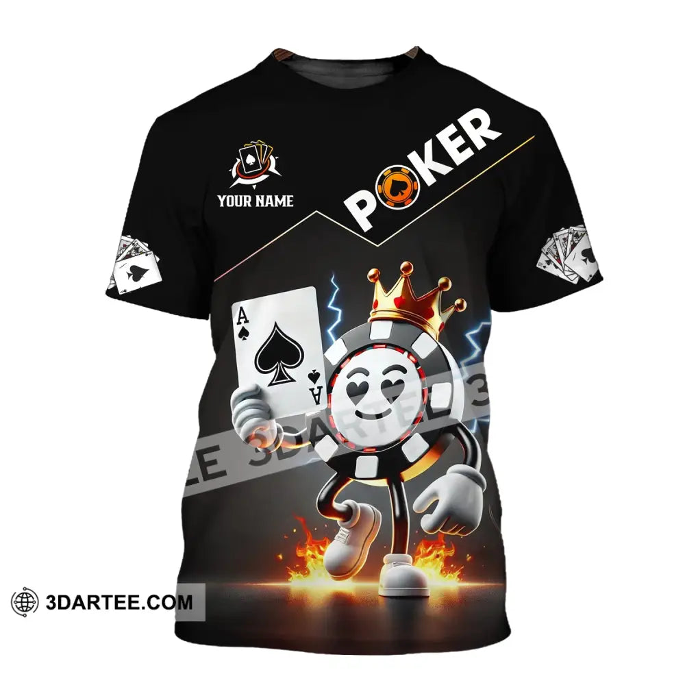 Unisex Shirt - Custom Text Poker T-Shirt / S T-Shirt