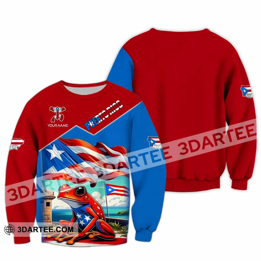 Unisex Shirt - Custom Text Shirt Puerto Rico Classic Shirt Long Sleeve / S T-shirt