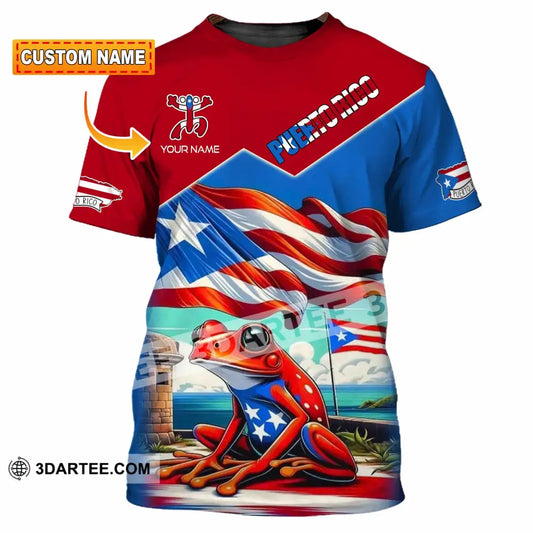Unisex Shirt - Custom Text Shirt Puerto Rico Classic Shirt T-shirt