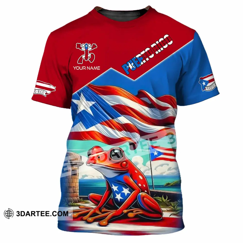Unisex Shirt - Custom Text Shirt Puerto Rico Classic Shirt T-Shirt / S T-shirt