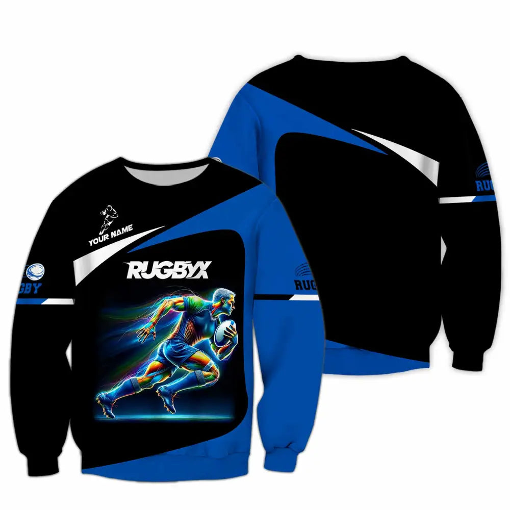 Unisex Shirt - Custom Text Shirt Rugby Long Sleeve / S T-shirt