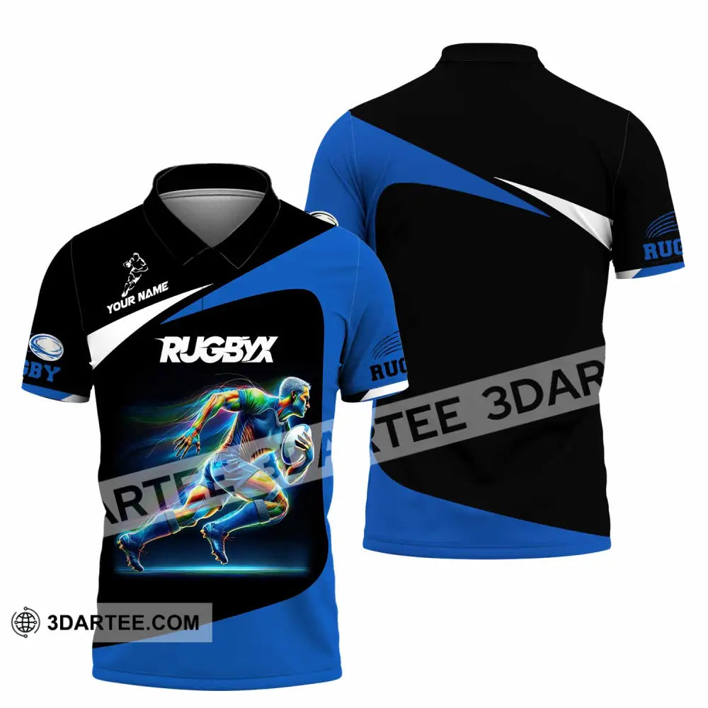 Unisex Shirt - Custom Text Shirt Rugby Polo Shirt / S T-shirt