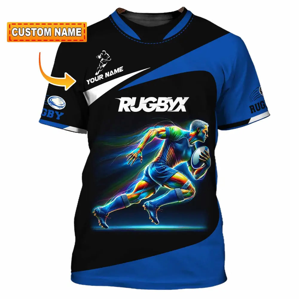 Unisex Shirt - Custom Text Shirt Rugby T-shirt