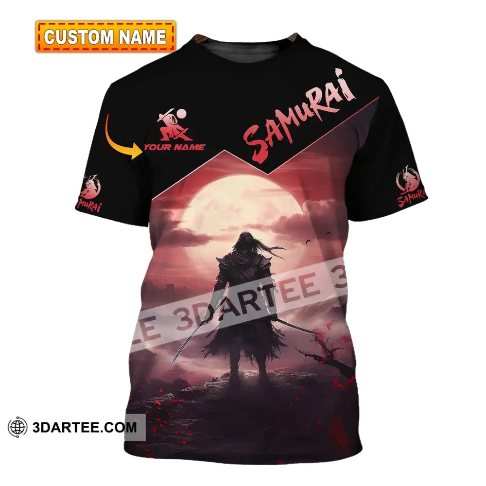 Unisex Shirt - Custom Text Samurai T-Shirt