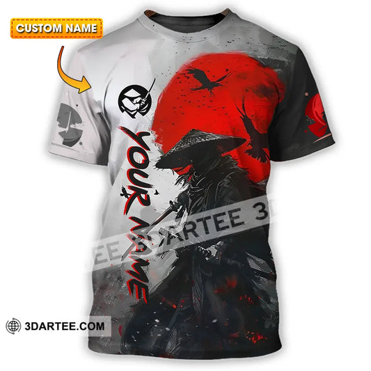 Unisex Shirt - Custom Text Samurai T-Shirt