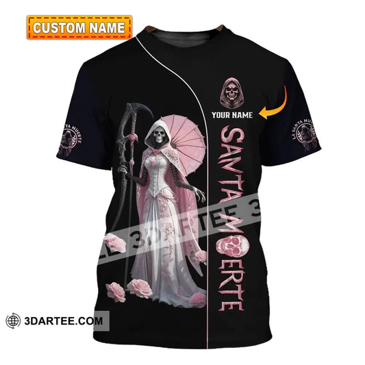 Unisex Shirt - Custom Text Santa Muerte T-Shirt
