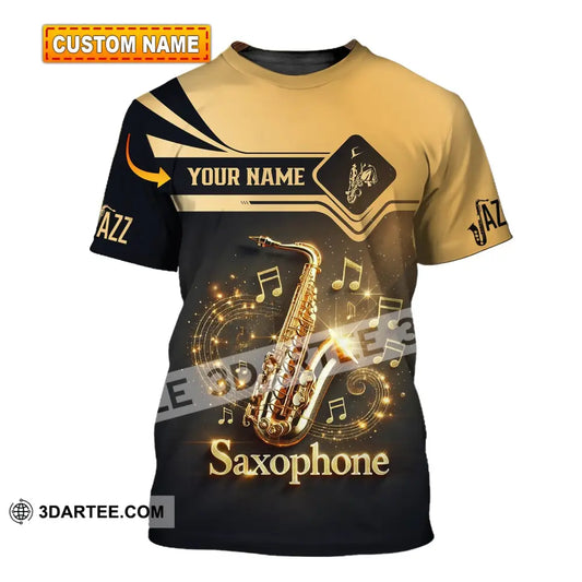 Unisex Shirt - Custom Text Saxophone T-Shirt