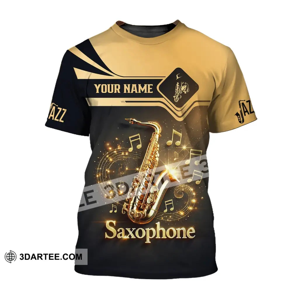 Unisex Shirt - Custom Text Saxophone T-Shirt / S T-Shirt