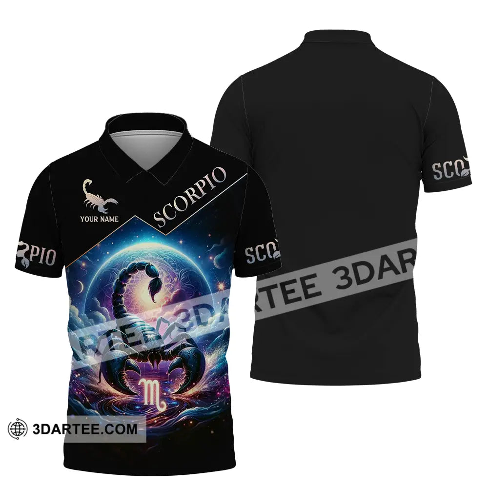 Unisex Shirt - Custom Text Scorpio Polo / S T-Shirt