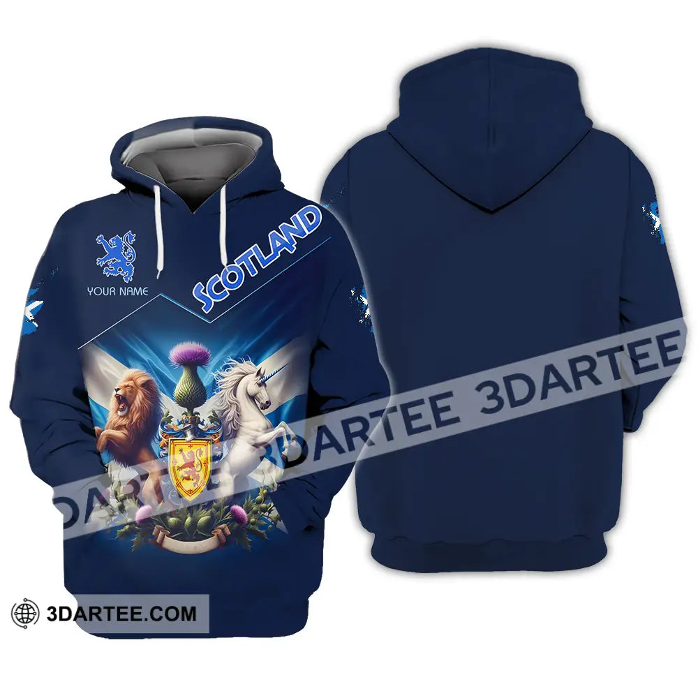 Unisex Shirt - Custom Text Shirt Scotland Shirt Hoodie / S T-shirt