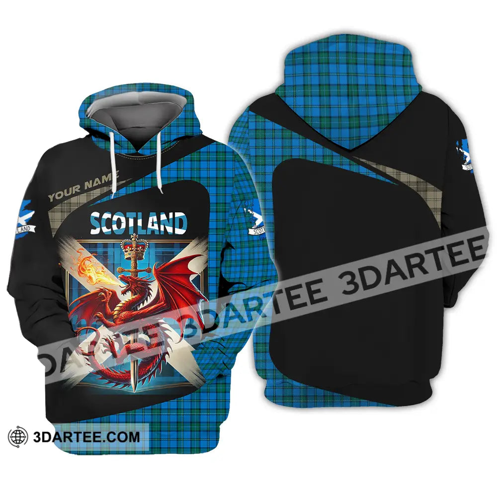 Unisex Shirt - Custom Text Shirt Scotland Shirt Hoodie / S T-shirt