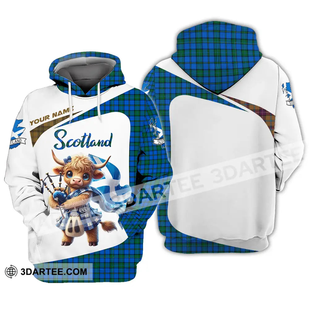 Unisex Shirt - Custom Text Scotland Hoodie / S T-Shirt