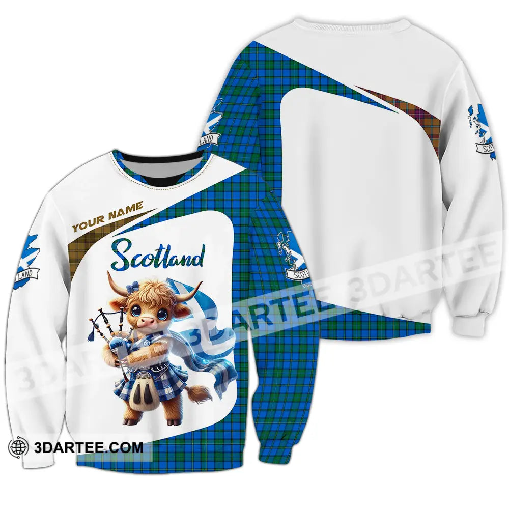 Unisex Shirt - Custom Text Scotland Long Sleeve / S T-Shirt