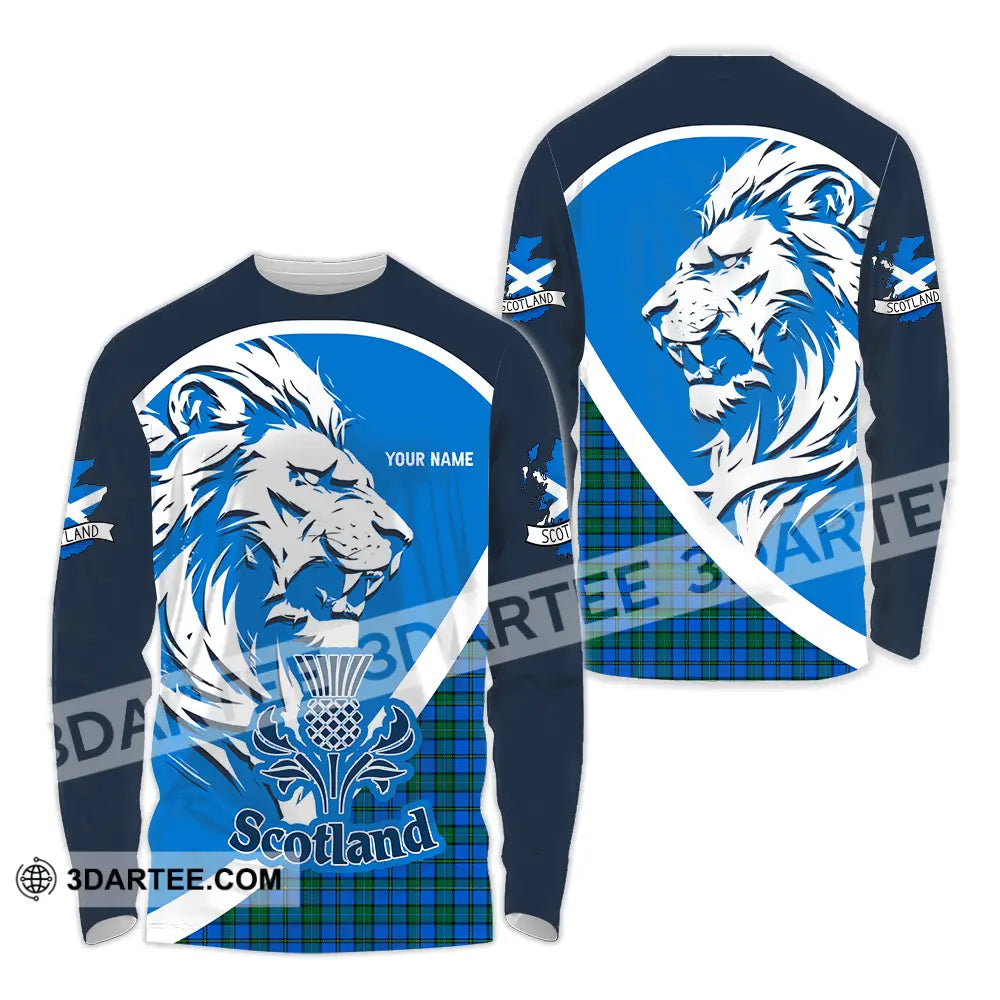 Unisex Shirt - Custom Text Shirt Scotland Shirt Long Sleeve Shirt / S T-shirt
