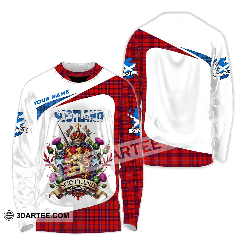 Unisex Shirt - Custom Text Shirt Scotland Shirt Long Sleeve Shirt / S T-shirt
