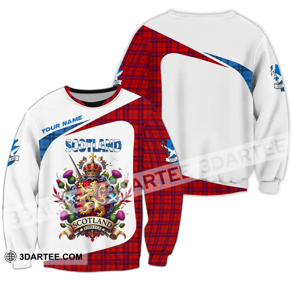 Unisex Shirt - Custom Text Shirt Scotland Shirt Long Sleeve / S T-shirt