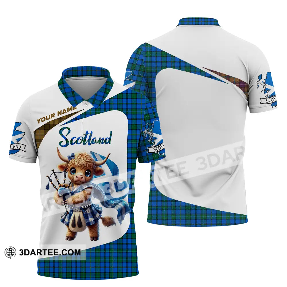 Unisex Shirt - Custom Text Scotland Polo / S T-Shirt